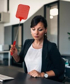 Alternative view of 2 X Extendable Telescopic Fly Swatters Pack Of 2 Strong 75CM Pest Control Fly Mosquito Wasp Bug Insect Swat
