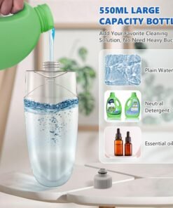 Alternative view of Cleaning Floors -Microfibre Floor Mop with Sprayer Flat Wet Dry Dust Mop with 4 Washable Pads Reusable 550ML Bottle for Hard Wood Laminate Wooden Tile Vinyl Kitchen Bathroom