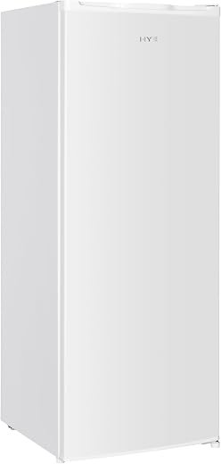 - 168L Capacity, 142.6cm Height, 54.5cm Height, White | Quiet 39 dB Operation, Freestanding Design, Reversible Door, Simple