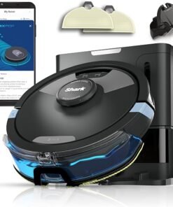Plus 2-in-1 Self-Empty Robot Vacuum Cleaner & Mop with LiDAR Home Mapping & Edge Cleaning, for Carpet, Hard Floors & Pet Hair, Anti-Allergen, Self-Charging, WiFi/App, Black