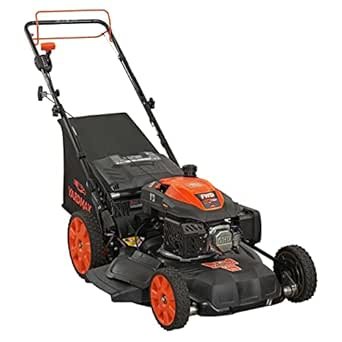 201cc Select PACE 6 Speed CVT High Wheel FWD 3-in-1 Gas Walk Behind Self Propelled Lawn Mower, Black (YG2860)