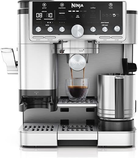 3-in-1 Coffee Machine, Latte, Cappuccino, Silver,
