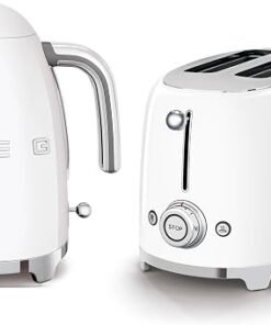 - 3kw Kettle and TSF01WHUK 2 Slice Toaster Set in White, Comes with a Oria Blue Water Filter Jug
