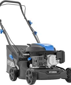 16" / 40cm Petrol Lawnmower, 139cc 4-Stroke Engine, Hand Push, 7 Cutting Heights 25-75mm, 40L Grass Bag - 3 Year Warranty