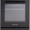 62L Capacity Single Cavity Freestanding Electric Cooker with 4 Zone Solid Plate Hob Cooktop - Black