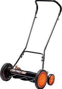 7-Blade Push Reel Lawn Mower, Green