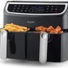 Air Fryer - Double Drawer, 2 XL Non-Stick Cooking Trays, Sync & Match Cook Function, Independent Cooking, 8.2L, Sensor Touch Display, 12 Presets, Oil Free,...