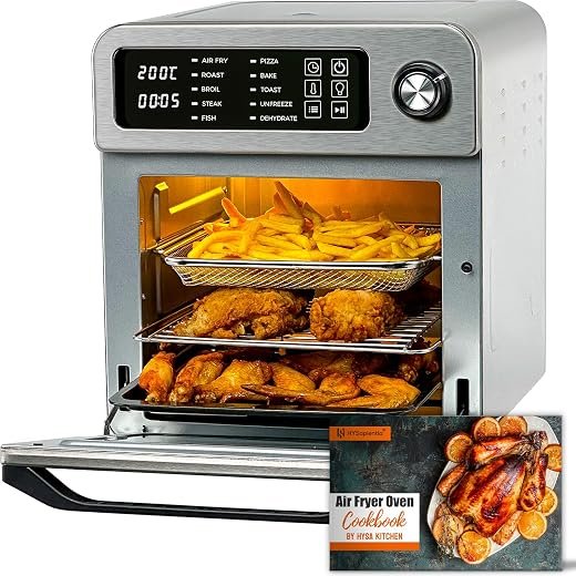 15L Air Fryer Oven For Family Digital Knob 1700W 10 in 1 Airfryer Toaster Air Convection Mini Oven electric and grill,Fast...