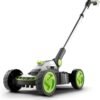 Alloy Steel Lawnmower | Cordless Electric Lightweight Grab and Go | 2 Cutting Heights