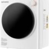 Clothes Dryer 2.6 cu.ft Electric Drying Machine for Laundry with Stainless Steel Tub for Apartment, Rvs, Dorms, Compact Dryer for Small Space, White