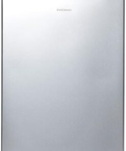 Under Counter Larder Fridge, 55cm, 2 Adjustable Glass Shelves, Large Salad Drawer, Internal Light, Reversible Door, Adjustable Feet, Silver