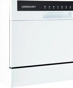 6.5L Mini Countertop Dishwasher - 6 Place Settings - White
