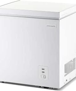 Freezer, 2.0 Cu. Ft. Capacity, Adjustable Thermostat-Removable Vinyl Coated Wire Basket-Easy Defrost Drain- Garage Ready- Pearl White