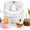 Ice Cream Maker with Built‑In Compressor, No Pre‑Freezing, Real Ice Cream in Minutes*, Gelato, Sorbet, Rolled, Non‑Dairy, Mix‑Ins, Easy Clean Up, Quiet,...