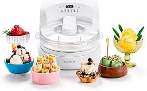 Ice Cream Maker with Built‑In Compressor, No Pre‑Freezing, Real Ice Cream in Minutes*, Gelato, Sorbet, Rolled, Non‑Dairy, Mix‑Ins, Easy Clean Up, Quiet,...
