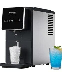 Ice Maker, Countertop Ice Machine, Sonic Ice Maker with 33 lbs. Capacity, Slate