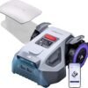 Lawn Mower 1/8 Acre with Garage, Dual Vision+Full-Band NRTK Robotic Lawnmower, No Perimeter Wire, App Control Obstacle Avoidance, 45% Slope, Cutting Height,...