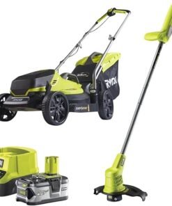 18V ONE+ Cordless Lawnmower and Grass Trimmer Twin Kit (1 x 4.0Ah)