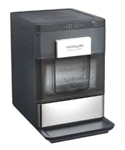 Lbs. Countertop Ice Maker, Nugget Shaped Ice, Stainless Steel Trim (Black)