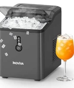 Makers Countertop – 6 Mins Fast Ice Production, FLASHCHILL™, 26.5 LBS/Day, Self-Cleaning, Compact Portable Design, Ideal for Home, Office & Parties