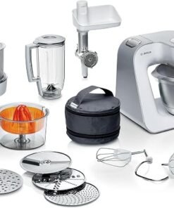 reationLine Stand Mixer, 7 in 1 Functions,  White/Silver