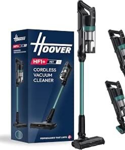 Pet Cordless Stick Vacuum Cleaner with Anti Hair Wrap, Turbo Suction Mode, Up to 45min Runtime, with Motorised Pet Tool, Multi-Floor Nozzle and Crevice Tool...