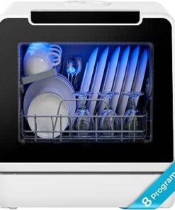 Portable, 8 Programs with 5L Tank, Black, 40dB