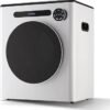 Portable Clothes Dryer 950W Compact Laundry Dryers 1.6 cu.ft Front Load Stainless Steel Electric Dryers Machine for Apartment,RVs,Dorms,White Auto Stop