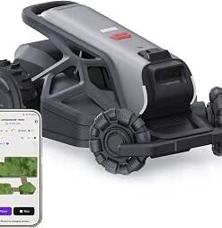 Robot Lawn Mowe,r Wire-Free,Lawn Mower Reception 0.37 Acre,Antenna-Free NetRTK+AI Vision,65% Slope 140° Obstacle Detection,80 Multi-Zone Management, IPX6...