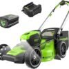 Self-Propelled Lawn Mower, 4.0 Ah Battery and Charger