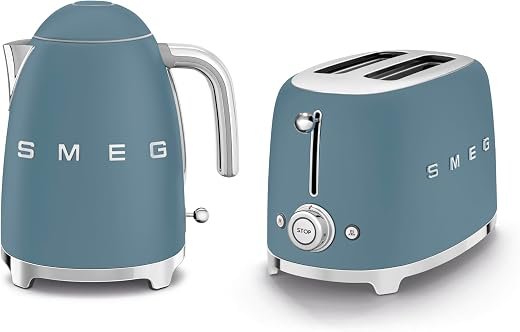 Breakfast Set,1.7L, 300W Storm Blue Kettle and 2 Slice Storm Blue Toaster