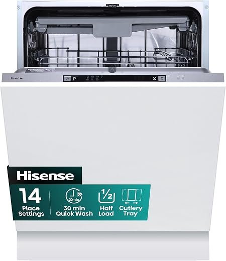Fully Integrated Standard Dishwasher - Silver with Fixed Door Fixing Kit