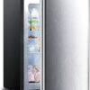 Upright Freezer, Small Mini Freezer, Stainless Steel