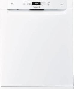 W C UK Freestanding Standard Dishwasher, 14 Place Settings, 7 Programs, White