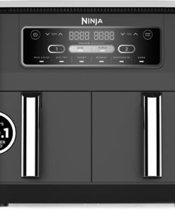 Foodi Dual Zone Digital Air Fryer, 2 Drawers, 6-in-1, Black